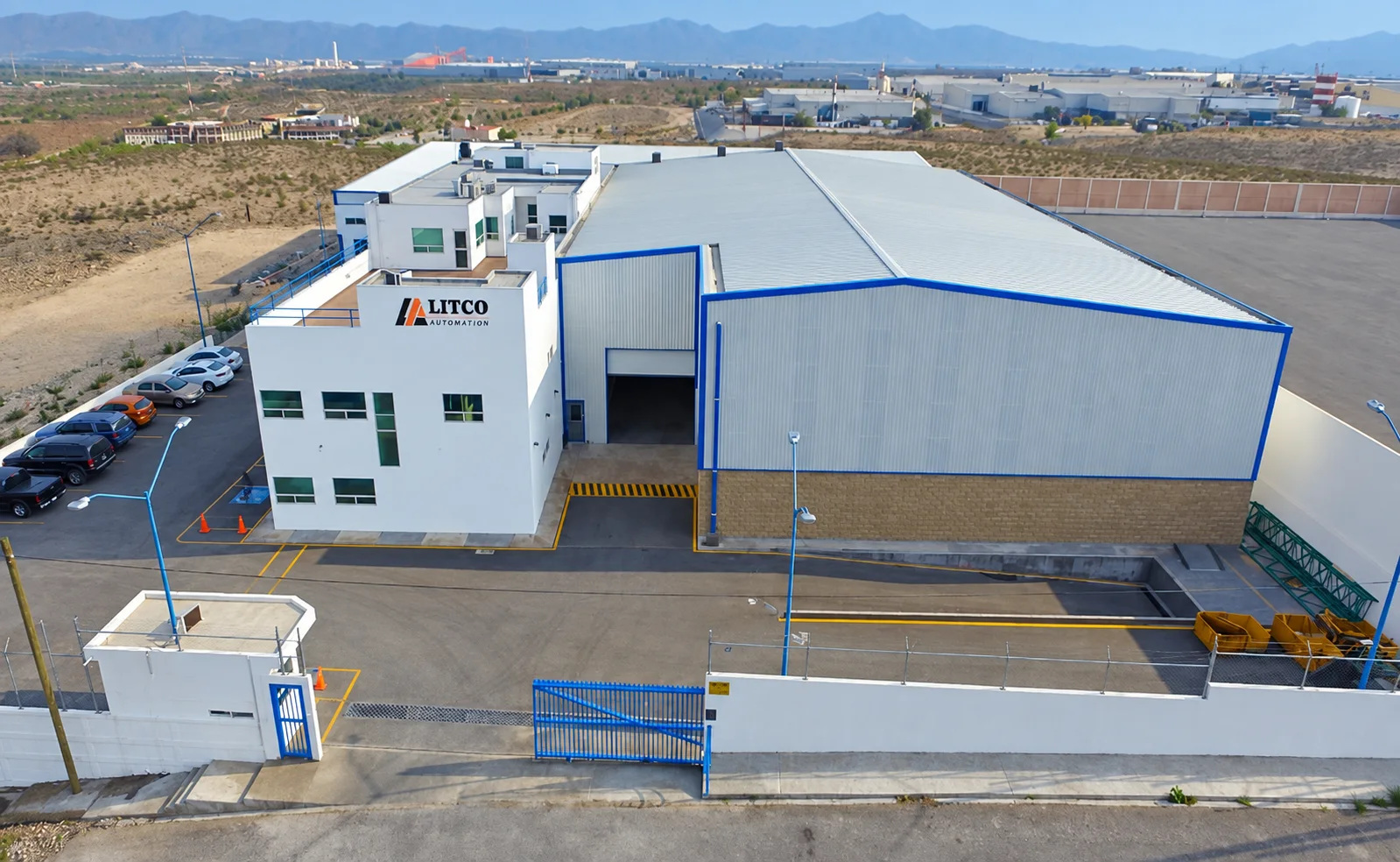 Aerial view of the Litco Automation building in Ramos Arizpe, Mexico